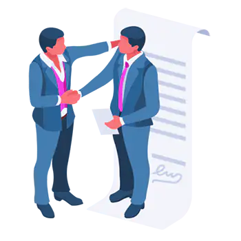 двама мъже стискат ръце в съгласие относно материалите споделени за нашия уебсайт и конопени продукти.